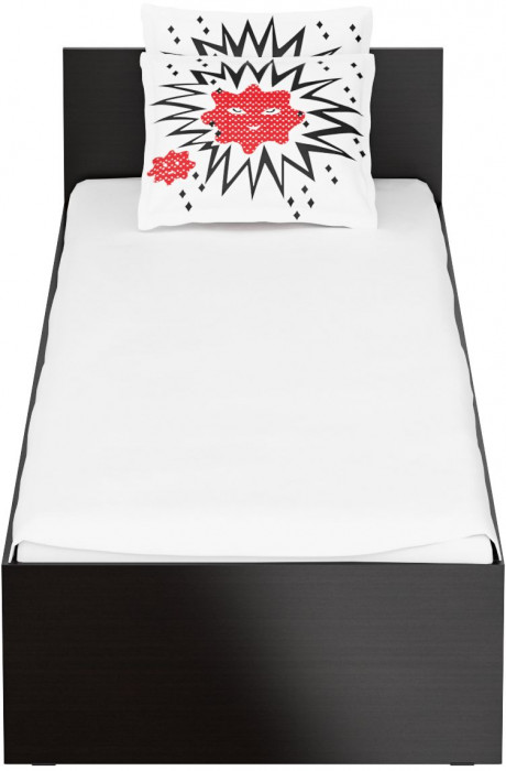 Стандарт Кровать 0800, цвет венге, ШхГхВ 83,5х203,5х70 см., сп.м. 800х2000 мм., без матраса, основание есть