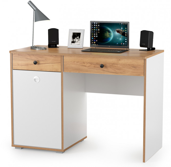 Вуди Компоновка № 09, белый премиум/дуб крафт золотой