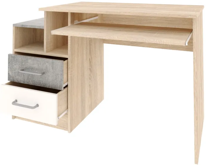 Модульная подростковая спальня Колибри-Лофт, Дуб сонома/Ателье светлое