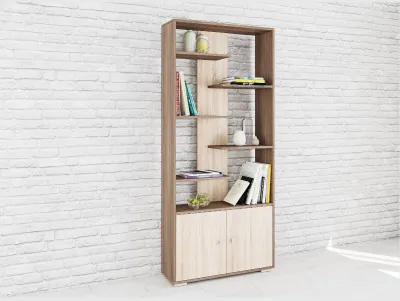 Стеллаж Ромео-4 ясень шимо/дуб сонома