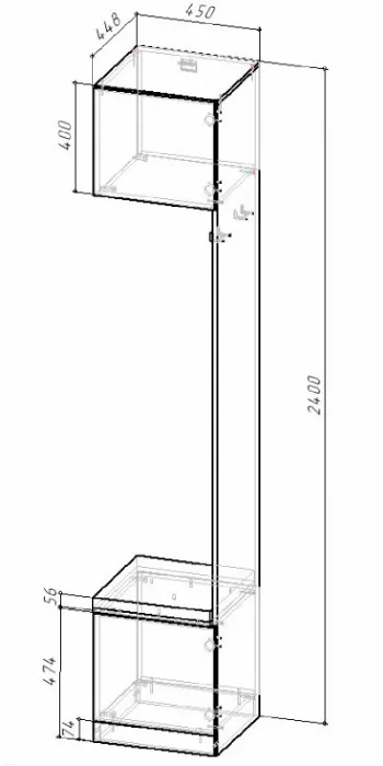 Модульная прихожая Кантри, композиция 7