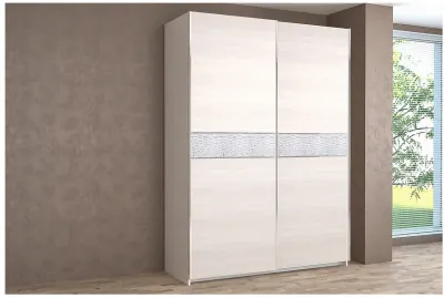 Шкаф-купе Иннэс-5 1400 Ф3/Ф3, Бодега белая