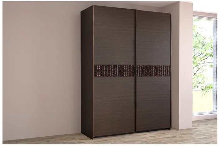 Шкаф-купе Иннэс-5 1400 Ф3/Ф3, Бодега белая