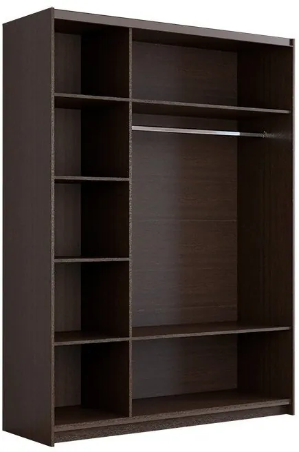 Шкаф-купе Иннэс-5 1400 Ф3/Ф3, Бодега белая