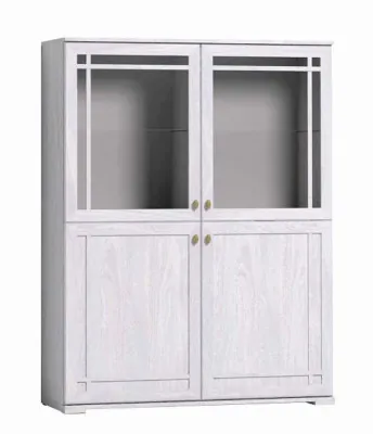 Шкаф-витрина Шерлоск 22, ясень светлый