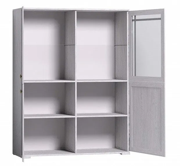 Шкаф-витрина Шерлоск 22, ясень светлый