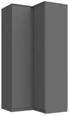 Челси Шкаф угловой прямой (Графит, Графит)