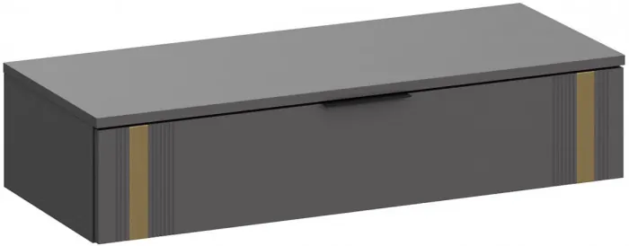 Туалетный столик + Зеркало Эмэ, Белый/Milk золото