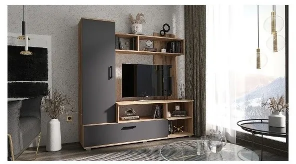 Гостиная Мини ЛДСП (Венге / дуб беленый)