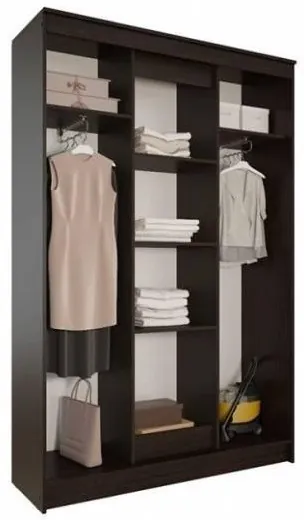 Агат Шкаф-купе, ясень шимо тёмный/шимо светлый