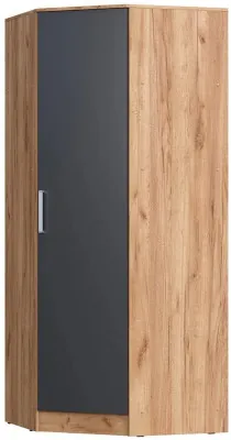 С/Г Мартина Шкаф угловой для одежды (Крафт / Графит)