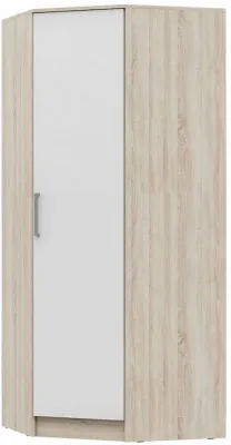 С/Г Мартина Шкаф угловой для одежды (Дуб Сонома / белый)