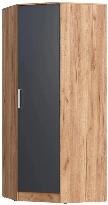 С/Г Мартина Шкаф угловой для одежды (Дуб Сонома / белый)