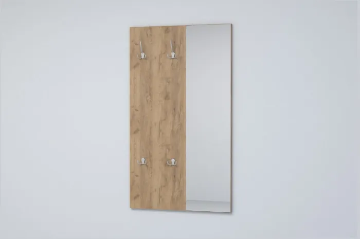 Модульная прихожая ЭГО 1 (Белый глянец/Дуб Крафт Золотой)