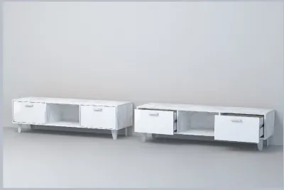 Эго Тумба Т-3 НГ (Глянец Белый/Бетон Светлый)