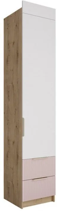 Модульная детская Лавис, композиция 2, Белый/Белый софт / Серый эмалит