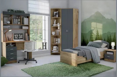 Модульная детская Мартина, композиция 3 (Крафт / Графит)