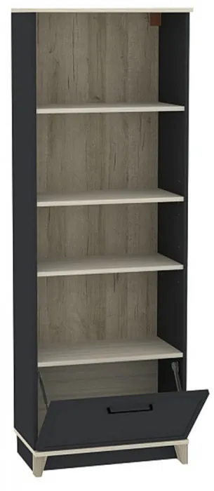 Шкаф МЦН Аурелио 21, Антрацит, Блеквуд Сатиновый