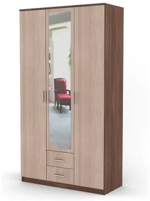 Фиеста Шкаф трехдверный, ясень шимо