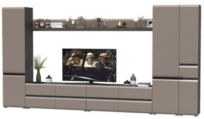 Сидней Комплектация № 111, корпус: антрацит/фасады: МДФ веллюто капучино