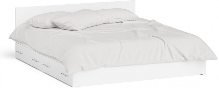 Мори Кровать с ящиками 1800, белый