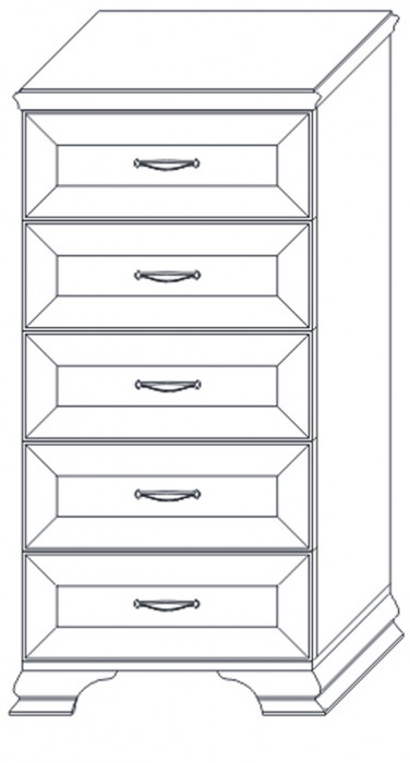 Комод высокий Сиена