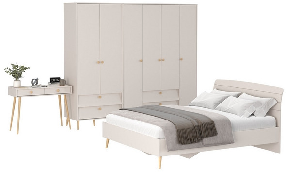 Афина Спальня 21-1600, кашемир серый