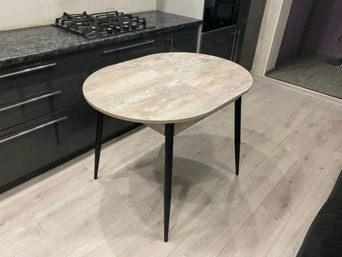 Обеденная группа Стиль-1 / Стул Х 4 шт. / Бетон темный/черный / бид 21