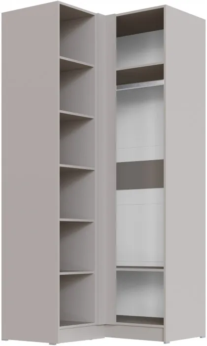 Шкаф угловой Вегас, Кашемир/Дуб крафт золотой