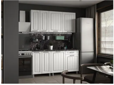 Кухонный гарнитур Луксор 1,6м Клен белый