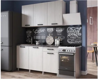 Кухонный гарнитур Нагано 1,5м Ясень Анкор Светлый