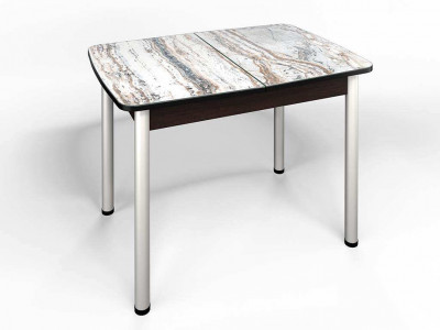 Стол СМ-2 Флорида ноги окрас круглый венге/серебро