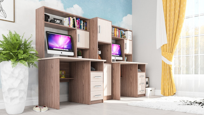 С-МД-СК9 Компоновка № 04, ясень шимо светлый/ясень шимо тёмный