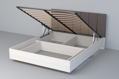 Кровать 1,4 арт.031-М1 (Полосы) - Бодега/Омега 24 (ПМ)