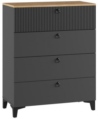 Комод Ника 4Я, Эйхория, Графит