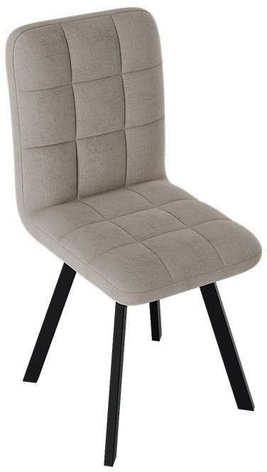 Франк ДП 2-17 Стул (паук) (Белый матовый/Микровелюр Серый)