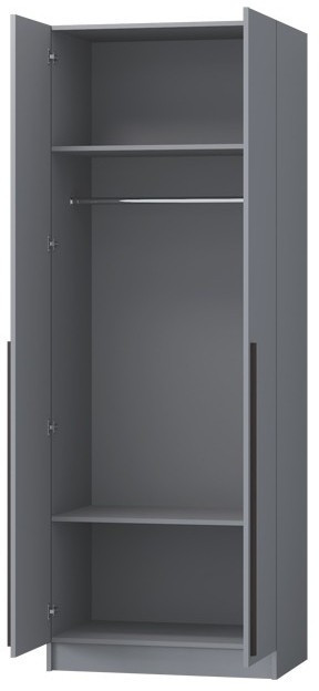 Шкаф Бастион ЛДСП 0,8 (Крафт золотой / Белый древесный)