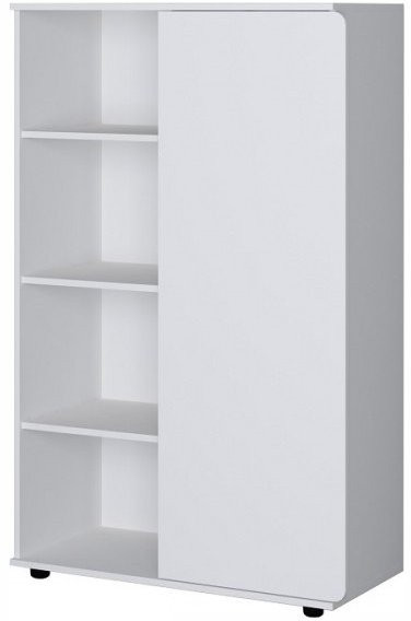 Дельта Лофт 13 Шкаф с открытыми полками (Черный / Светлый дуб)