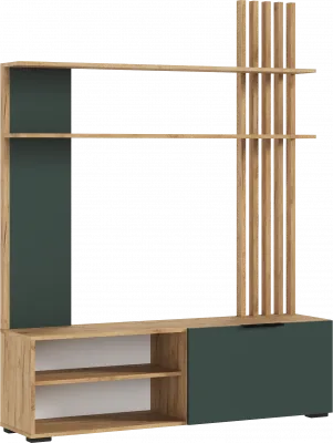 Гостиная, Дуб крафт/Изумрудный