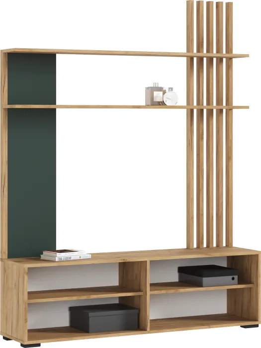 Гостиная, Дуб крафт/Изумрудный