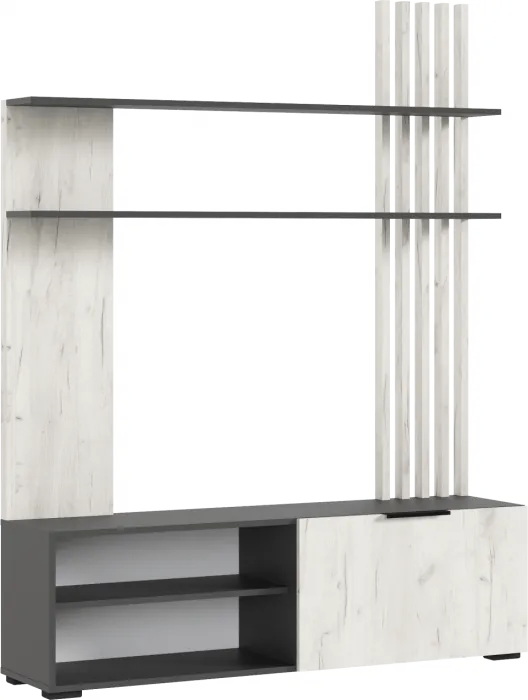 Гостиная (Белый глянец, Дуб Крафт Золотой)