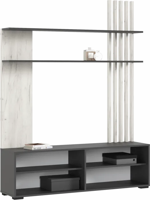 Гостиная (Крафт белый, Графит)