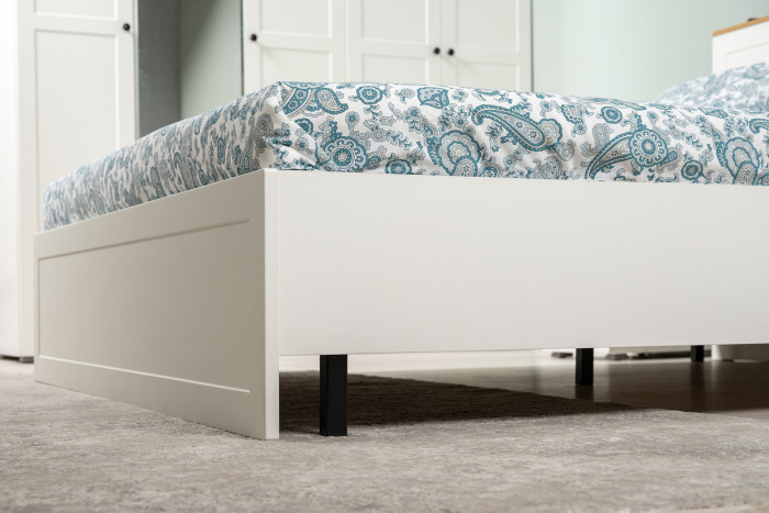 Остин 11.53 Кровать + ортопед, серый графит/дуб крафт золотой