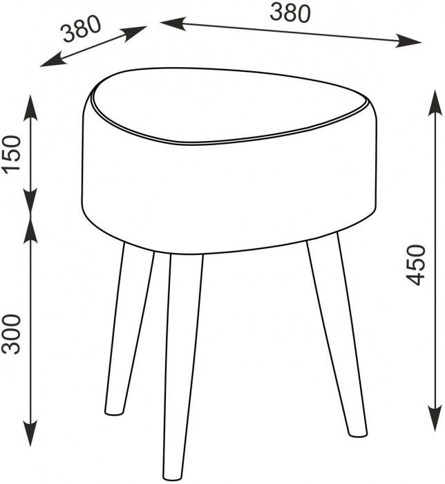 Афина Спальня 4-25901М1к.с. Трюмо + Банкетка 6-5134ТКчёр Ева, цвет кашемир серый/ткань чёрная, ШхГхВ 105х38,6х129 + 38х38х45 см., универс. сб.
