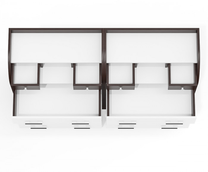 Два комода С-МД-К6 (Шесть), венге/белый шагрень