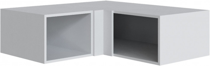 Антресоль Мадрид угол прямой 300 белый