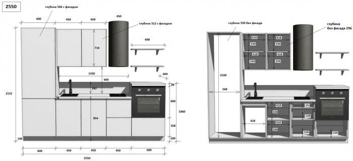 КГ 2550 ПВХ, Белый софт матовый Арника РМ в.11