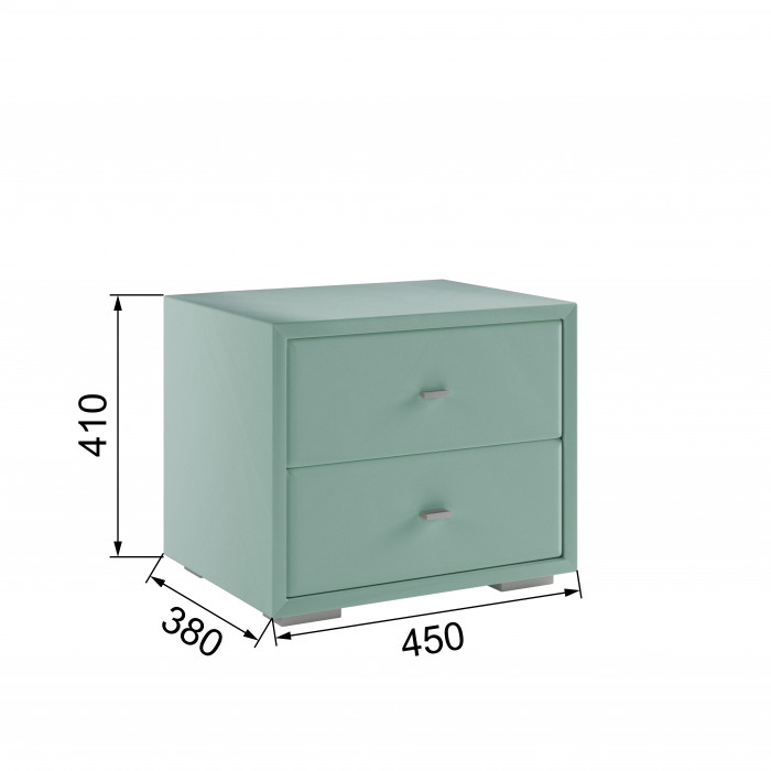 Тумба прикроватная интерьерная мятный