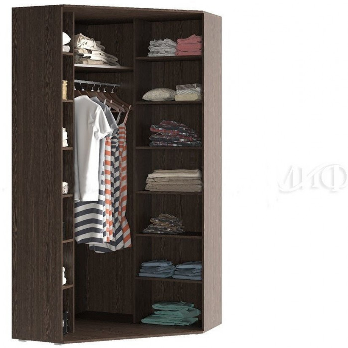 Ким Шкаф угловой универсальный (Дуб Сонома, Графит)