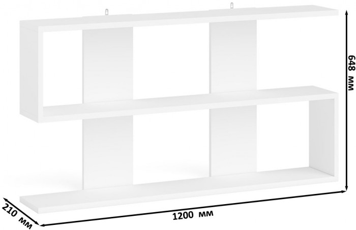 Мори компьютерный стол МС-16 правый + Комод МК1200.6 + Полка 1200, белый